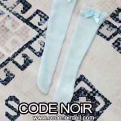 CAC000074 Skyblue Ribbon Socks for 1/3, 1/4 dolls