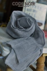 CAC000012 Grey Linen Scarf