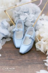 CMS000111 Powder Blue Silk Mary Jane Heels