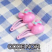 CAC000100 Pink Rabbit Hair Clips (Free Size)