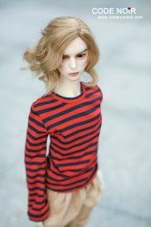 CSD000085 Red & Navy Stripe Long Sleeve Top