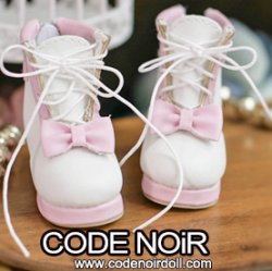 CYS000049 Pink/White Lolita Ankle Boots