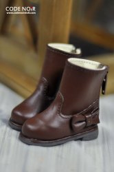 CYS000035 Brown Ribbon Rain Boot