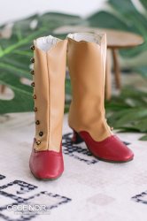 CLS000156 Camel x Carmine Button Boots SD ver.