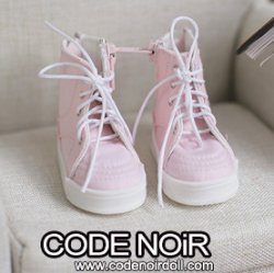 CMS000188 Pink Zipper Casual Shoes