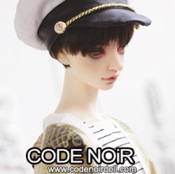 CSD000126 Beige Koi Haori & Officer Cap