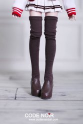 CMS000075 Brown Thigh-High Stocking Boots (High Heel)