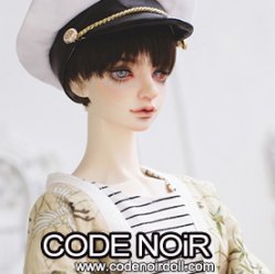 CSD000125 Beige Crane Haori & Officer Cap