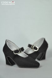 CMS000058 Black Mary Jane Heels