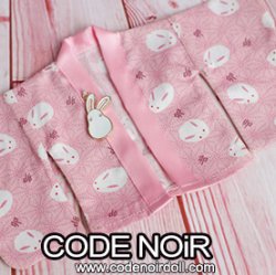 CYD000102 Pink Bunny Haori