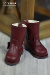 CYS000033 Wine Ribbon Rain Boot