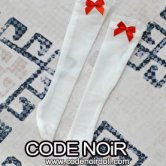 CAC000073 Red Ribbon/White Socks for 1/3, 1/4 dolls