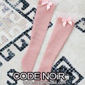 CAC000075 Pink Ribbon Socks for 1/3, 1/4 dolls