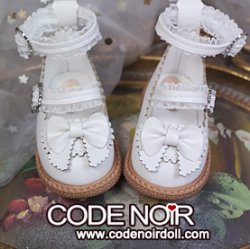 CMS000210 White Lolita Shoes (MSD)