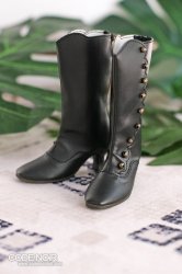 CLS000154 Black Button Boots SD ver.