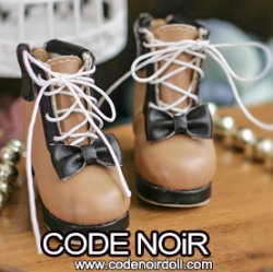 CYS000051 Brown Lolita Ankle Boots
