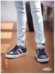 [Pre-Order] Two lines sneakers (Black or White)