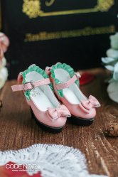 CMS000106 Pink Frilly Ribbon Pumps (High Heel)