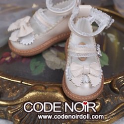 CMS000211 Beige Lolita Shoes (MSD)