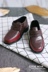 CBS000028 Mahogany Two Tone Strap Loafers