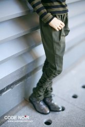 CSD000090 ArmyGreen Side Elastic Trousers