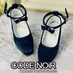 CMS000146 Midnight Blue Silk Ribbon Heels