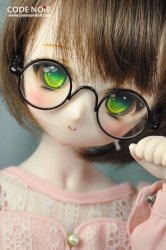 CAC000020 Black Circular Glasses for SD