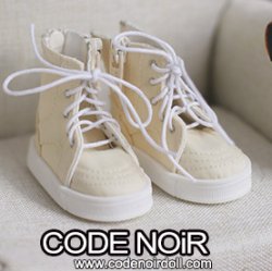 CMS000189 Beige Zipper Casual Shoes