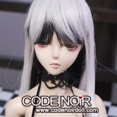 CYW000236 White/Black Two Tone Long Natural CYW000236 White/Black Two Tone Long Natural