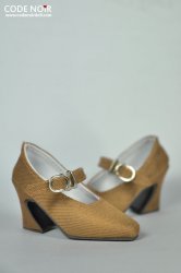 CMS000060 Ochre Mary Jane Heels