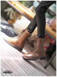 [Pre-Order] Antique ankle boots (Black or Brown)