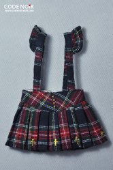 -COB000014 Tartan Cross Jumper Skirt