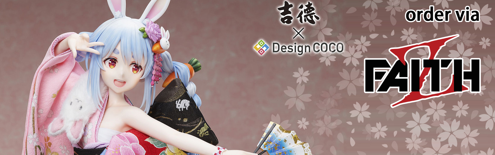 YOSHITOKU DOLLS x DesignCOCO Hololive Usada Pekora 1/4 Figure