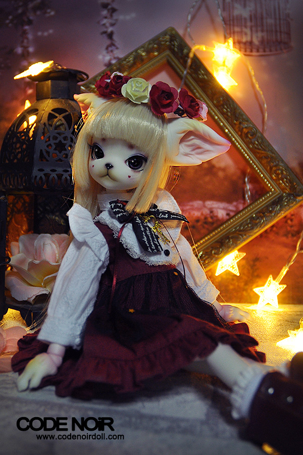 CODENOiR x DollZone Miss Kitty - Red Rosy Kitten